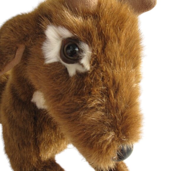 Ditz Designs Plush Deer Christmas Reindeer Brown Stuffed Animal Big 19" - Picture 4 of 5